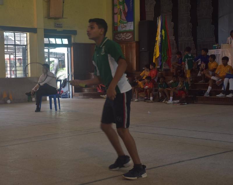 Inter house badminton and table tennis tournament